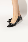 Jimmy Choo BLACK ‘Veda’ leather ballet flats