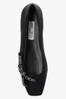 Jimmy Choo BLACK ‘Veda’ leather ballet flats