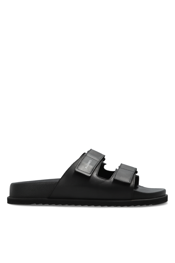 Leather slides 