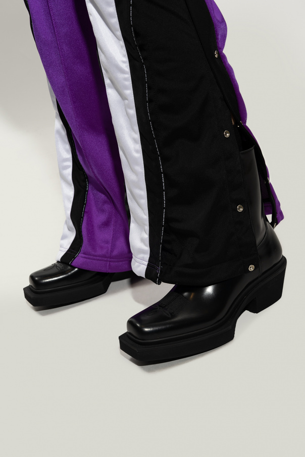 hidden worlds Wellies lilac-black themed print casual look Shoes High Boots Wellies 