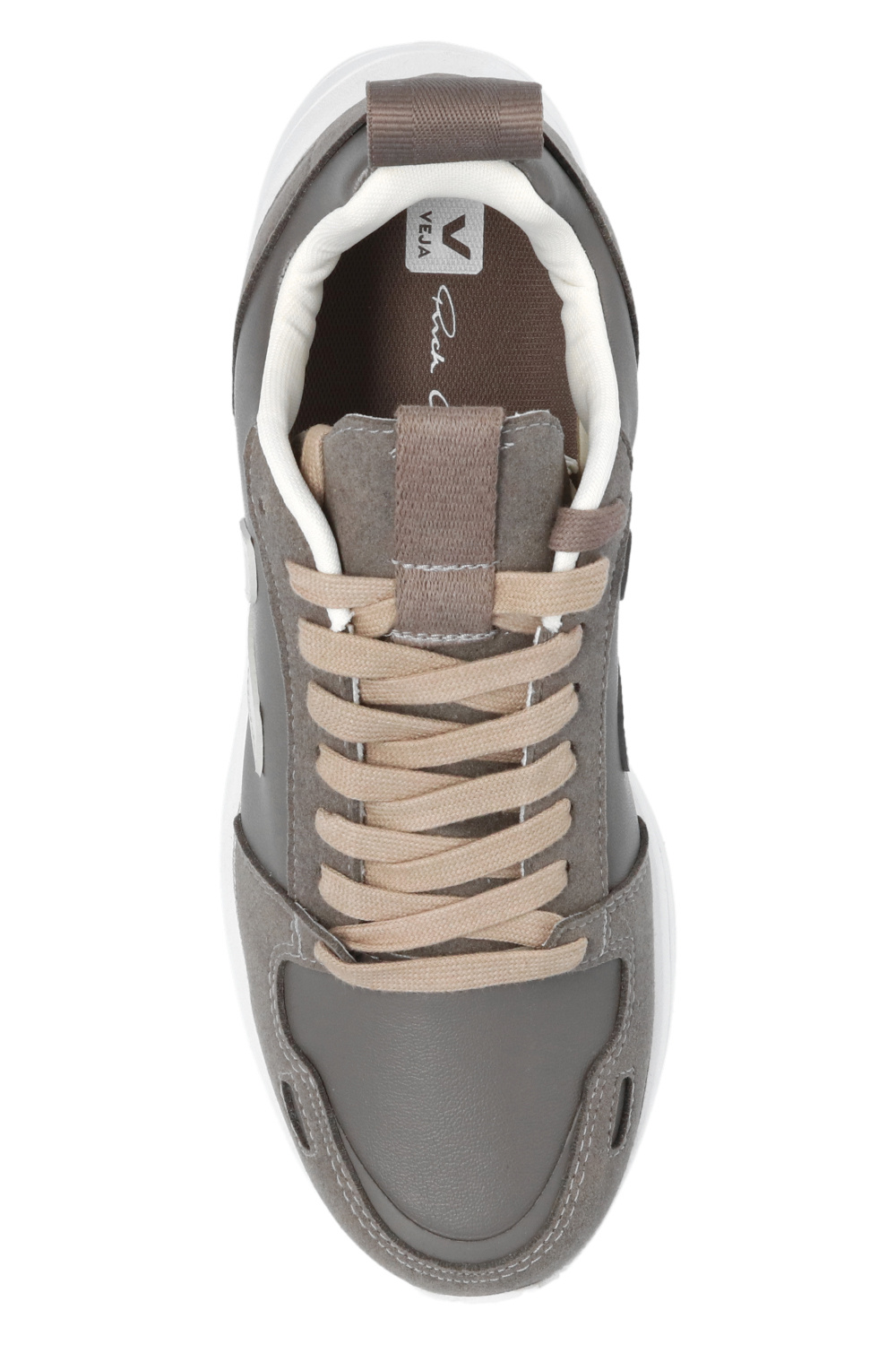 Rick Owens Lemonade veja Sneakers in Colour-Block-Optik Grün