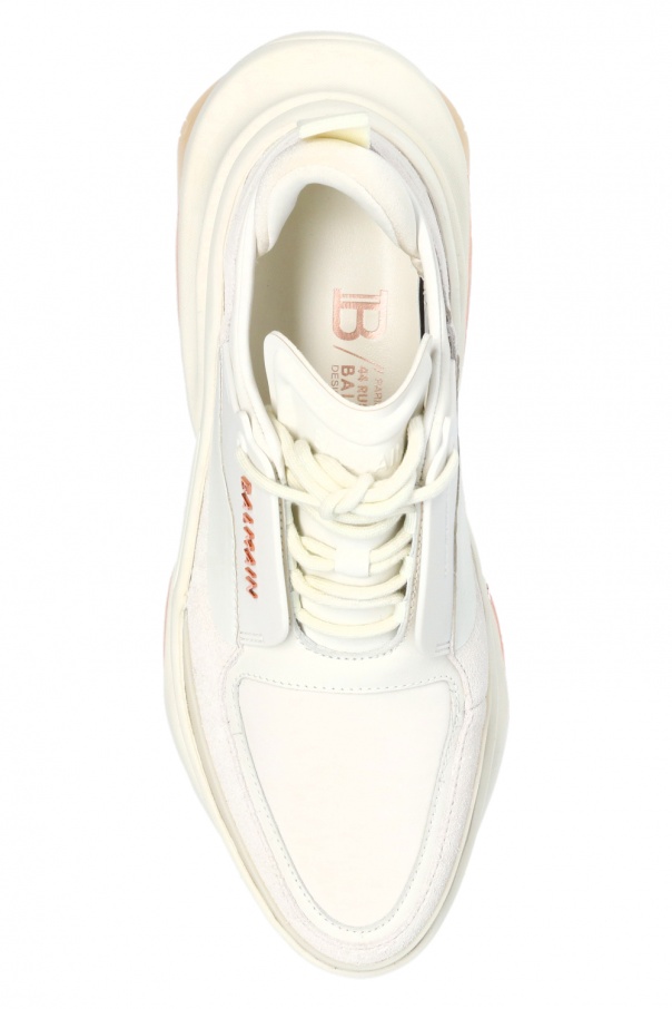 cream platform sneakers