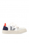 Veja Men's Clean Leather Sneakers in Extra White Pumpkin