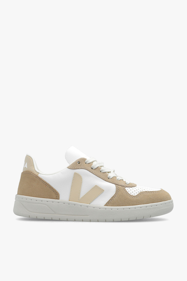 veja yellow ‘V-10 Chromefree Leather’ sneakers