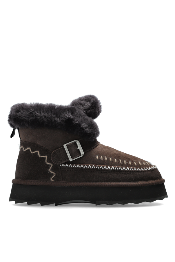 Suede ‘Sunnie’ snow boots on a platform od EMU Australia