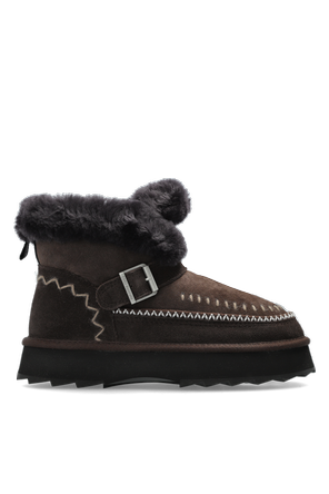 Ziegenvelours-Snowboots ‚Sunnie‘ mit Plateausohle