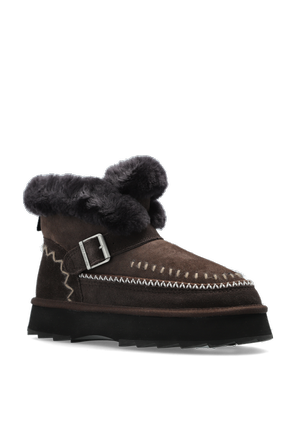 EMU Australia Suede ‘Sunnie’ snow boots on a platform