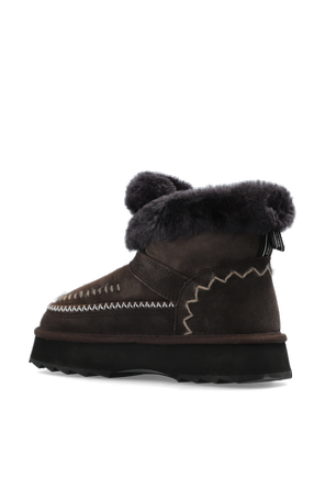EMU Australia Suede ‘Sunnie’ snow boots on a platform