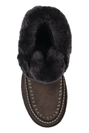 EMU Australia Suede ‘Sunnie’ snow boots on a platform