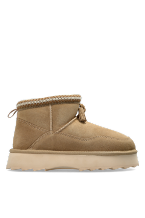 Zamsch-Schneestiefel ‚Mim‘ mit Plateausohle