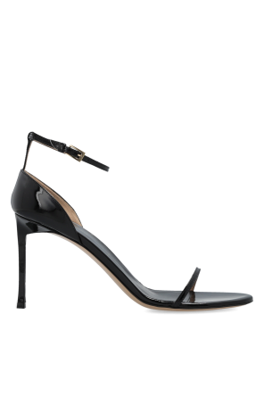 Leather heeled sandals