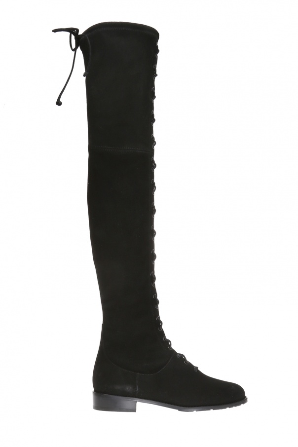 stuart weitzman lace up over the knee boots