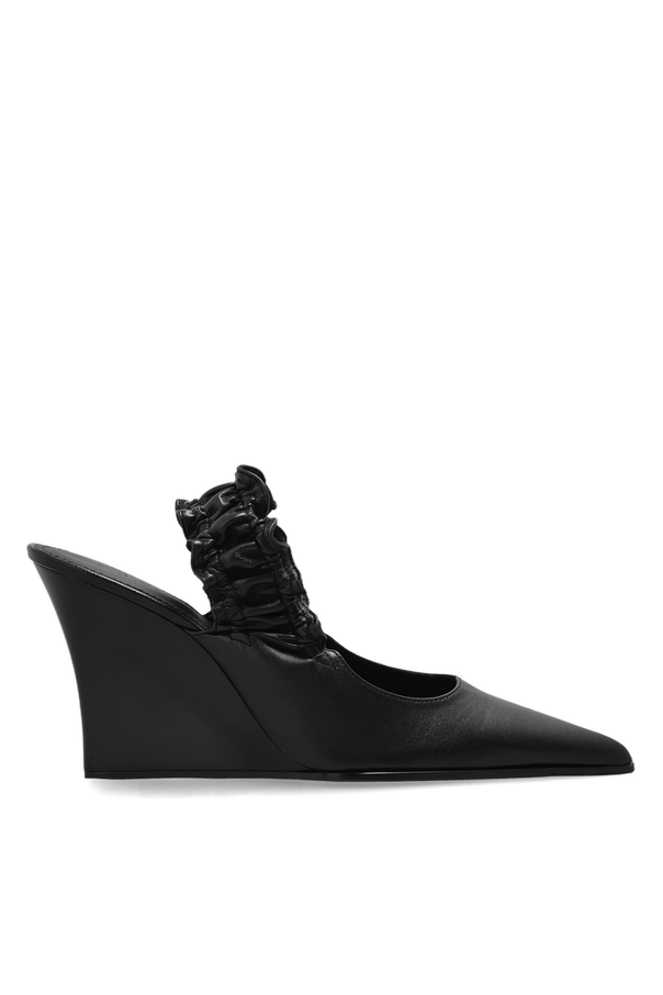 Iro ‘Fauve’ wedge mule shoes