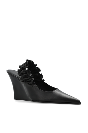 Iro ‘Fauve’ wedge mule shoes