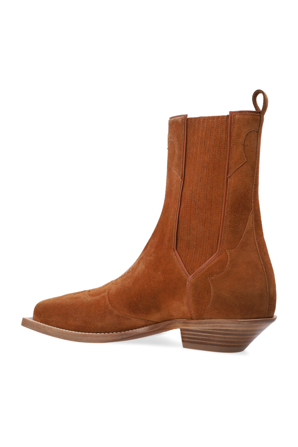 Balmain Suede heeled ankle boots
