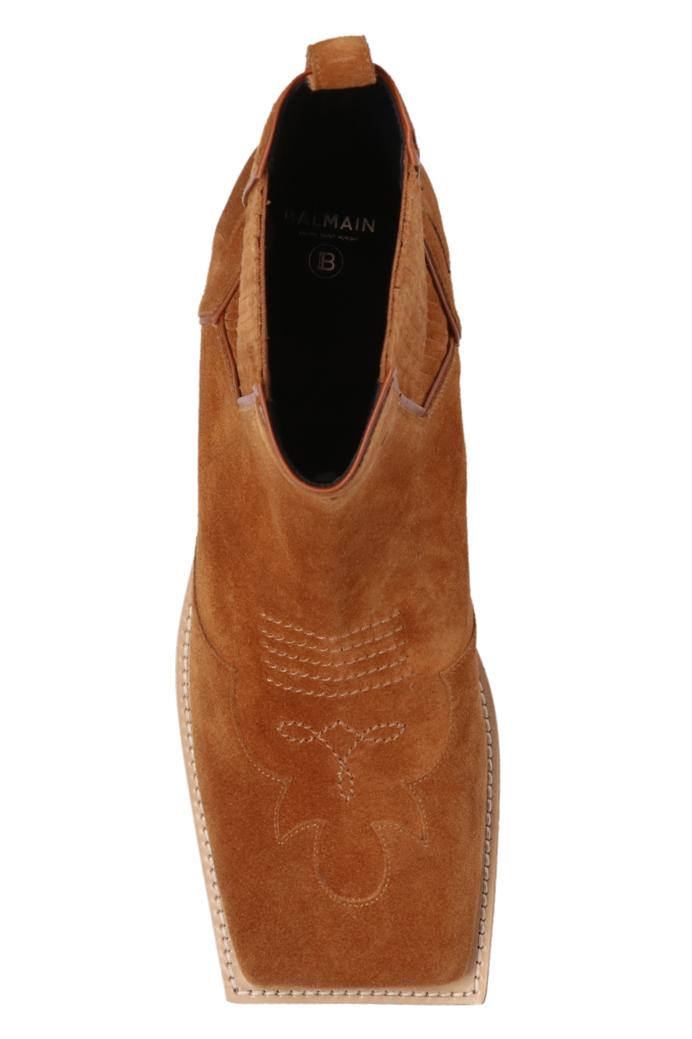 Balmain Suede heeled ankle boots