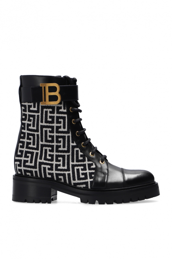 balmain Eyewear Ankle boots with logo