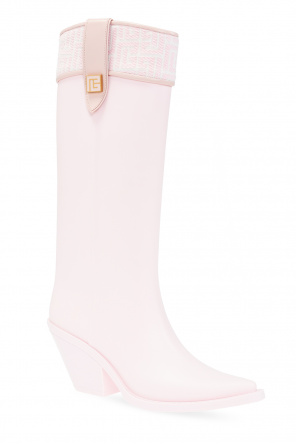balmain Cashmere ‘Tess’ heeled rain boots