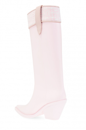 balmain Cashmere ‘Tess’ heeled rain boots