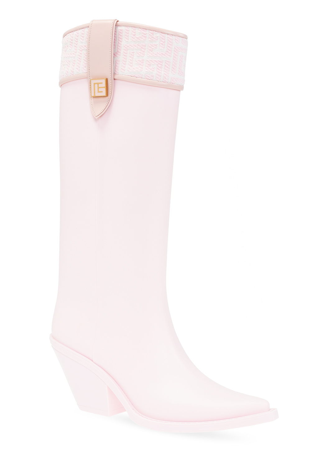 balmain boots pink