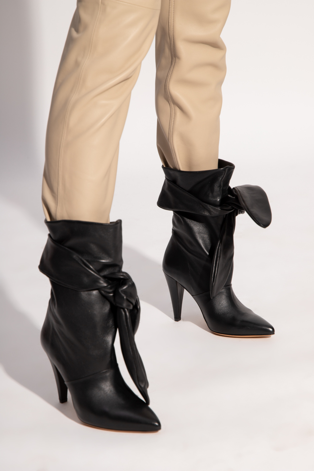 Iro Leather heeled ankle boots