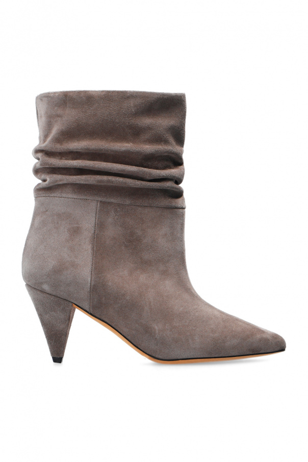 Iro Suede heeled ankle boots