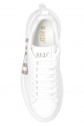 Red FUR valentino Sneakers with logo