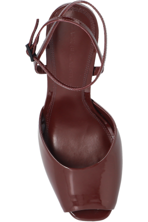 BLACK SUEDE STUDIO Skórzane sandały na obcasie `Wrne`