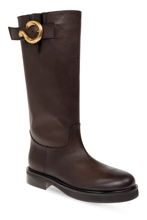 Etro Lederstiefel mit Schnalle