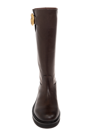 Etro Lederstiefel mit Schnalle