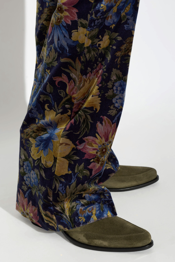 Etro Suede heeled ankle boots