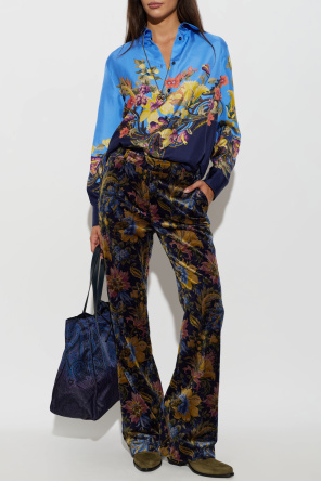 Etro Suede heeled ankle boots