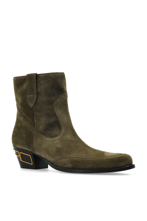Etro Suede heeled ankle boots