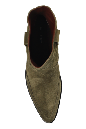 Etro Suede heeled ankle boots
