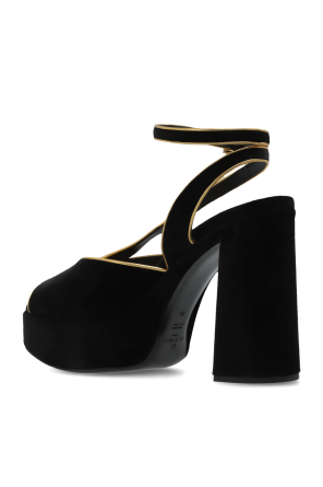 Etro Velvet platform sandals