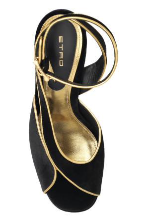 Etro Velvet platform sandals