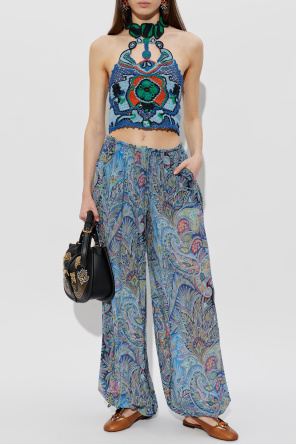 Etro Zapatos de cuero con apliques