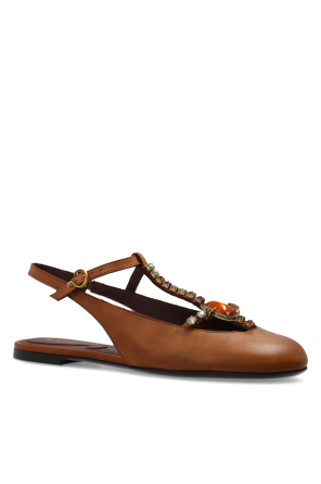 Etro Zapatos de cuero con apliques