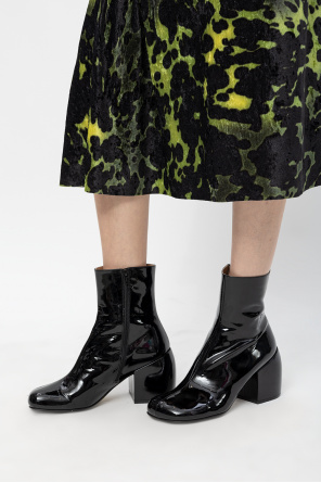 Leather heeled ankle boots od Dries Van Noten