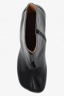 Dries Van Noten BLACK Leather heeled ankle boots