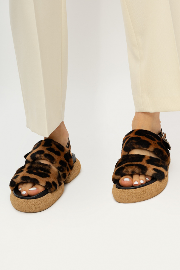 Dries Van Noten Sandals with animal motif