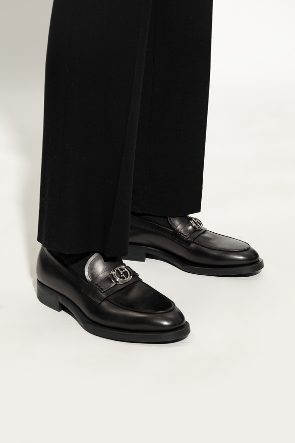 Giorgio Armani Buty typu ‘loafers’ z logo