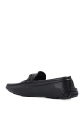 Giorgio Armani BLACK Leather shoes with logo