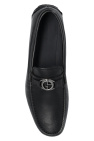 Giorgio Armani BLACK Leather shoes with logo