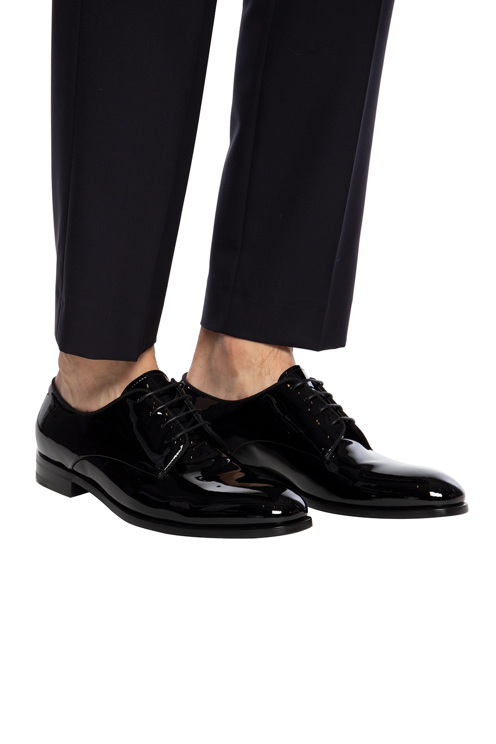 armani patent leather shoes