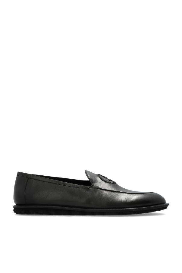 Giorgio Armani Leather shoes roam type loafers