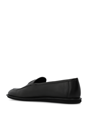 Giorgio Armani Leather shoes roam type loafers