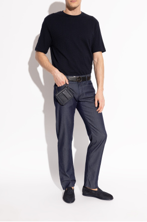 Giorgio Armani Zapatos de ante con logo