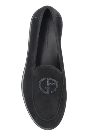 Giorgio Armani Zapatos de ante con logo