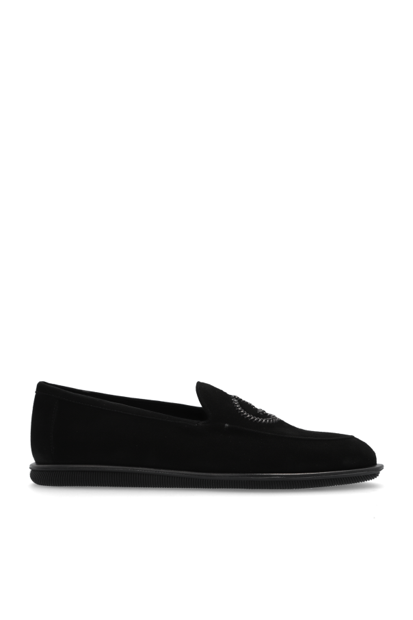 Giorgio Armani Zamszowe buty typu `loafers`